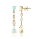 Boucles d'oreilles en or et Opale Welo AAA (CIRARI)