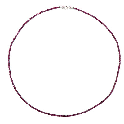 Collier en argent et Rubis de Madagascar