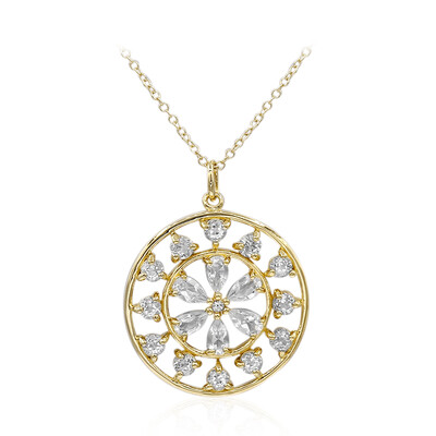 Collier en argent et Topaze blanche