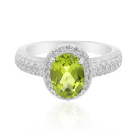 Bague en argent et Péridot