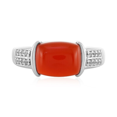 Bague en argent et Cornaline
