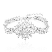 Bracelet en argent et Topaze blanche