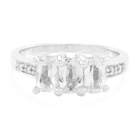 Bague en argent et Béryl de l'Himalaya