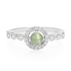 Bague en argent et Alexandrite œil-de-chat