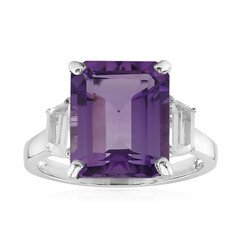 Bague en argent et Améthyste