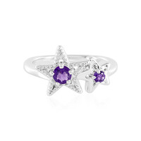 Bague en argent et Améthyste