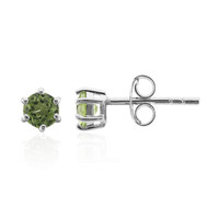 Boucles d'oreilles en argent et Péridot de Birmanie