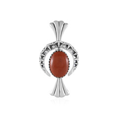 Pendentif en argent et Jaspe sanguin (Desert Chic)