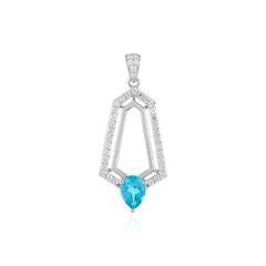 Pendentif en argent et Topaze Paraiba