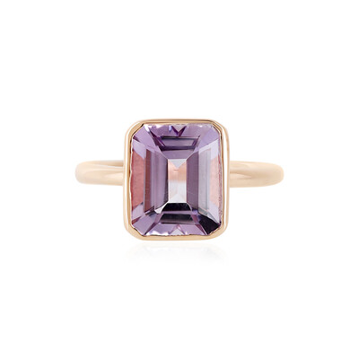 Bague en argent et Améthyste Rose de France