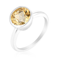 Bague en argent et Labradorite dorée
