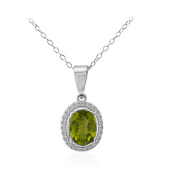 Collier en argent et Péridot de Birmanie