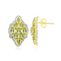 Boucles d'oreilles en argent et Péridot
