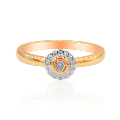 Bague en or et Diamant rose I3 d'Argyle (Mark Tremonti)