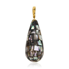 Pendentif en argent et Coquillage d'Abalone