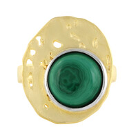 Bague en argent et Malachite