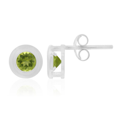 Boucles d'oreilles en argent et Péridot