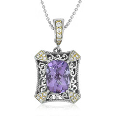 Collier en argent et Améthyste Rose de France (Dallas Prince Designs)