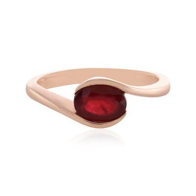 Bague en argent et Rubis de Madagascar