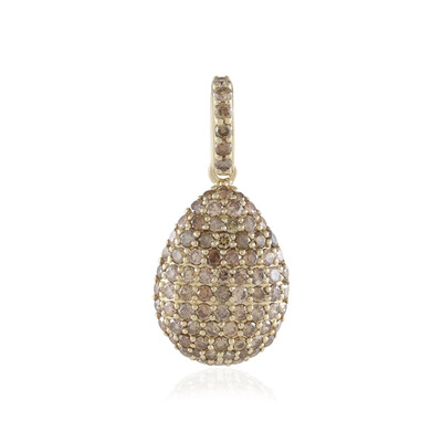 Pendentif en or et Diamant champagne I2 (de Melo)