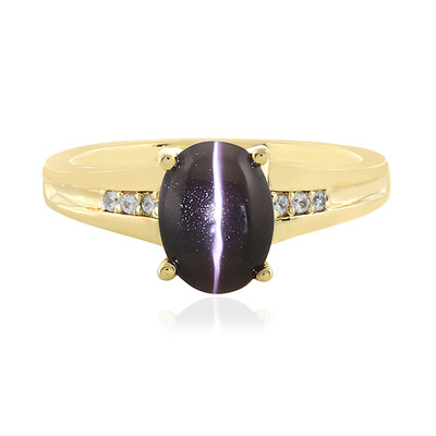 Bague en argent et Sillimanite œil-de-chat