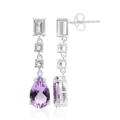 Boucles d'oreilles en argent et Améthyste