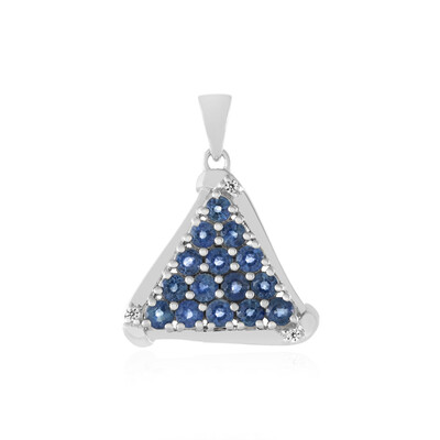 Pendentif en argent et Saphir bleu