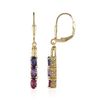 Boucles d'oreilles en argent et Iolite