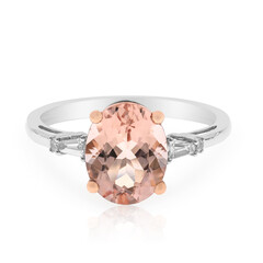 Bague en or et Morganite AAA