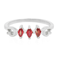 Bague en argent et Rubis de Tanzanie