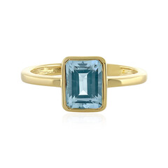 Bague en argent et Topaze bleu ciel
