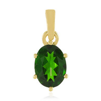 Pendentif en or et Diopside de Russie
