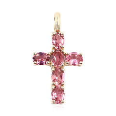 Pendentif en or et Tourmaline rose