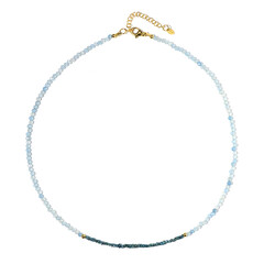 Collier en argent et Aigue-marine