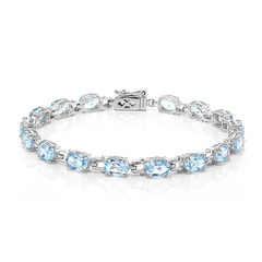 Bracelet en argent et Topaze bleu ciel