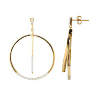 Boucles d'oreilles en argent et Zircon