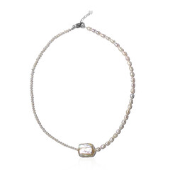 Collier en argent et Perle Keshi (TPC)