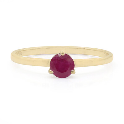 Bague en or et Rubis de Madagascar