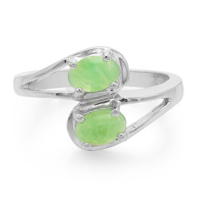 Bague en argent et Chrysoprase impériale