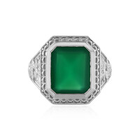 Bague pour homme en argent et Onyx