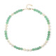 Collier en argent et Aventurine verte (Riya)