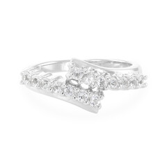 Bague en argent et Topaze blanche