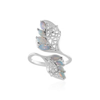 Bague en argent et Opale d'Australie