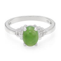 Bague en argent et Chrysoprase impériale