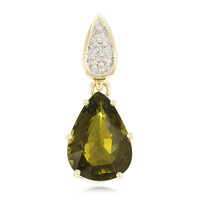 Pendentif en or et Tourmaline cuprifère