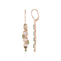 Boucles d'oreilles en argent et Labradorite verte de Maniry (KM by Juwelo)