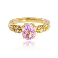 Bague en or et Kunzite AAA du Brésil (de Melo)