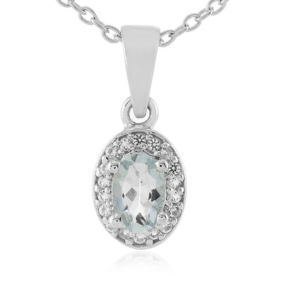 Collier en argent et Aigue-marine