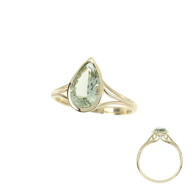 Bague en or et Améthyste verte (dagen)