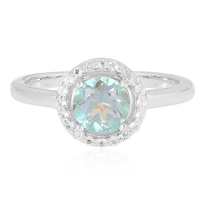 Bague en argent et Quartz lac de montagne